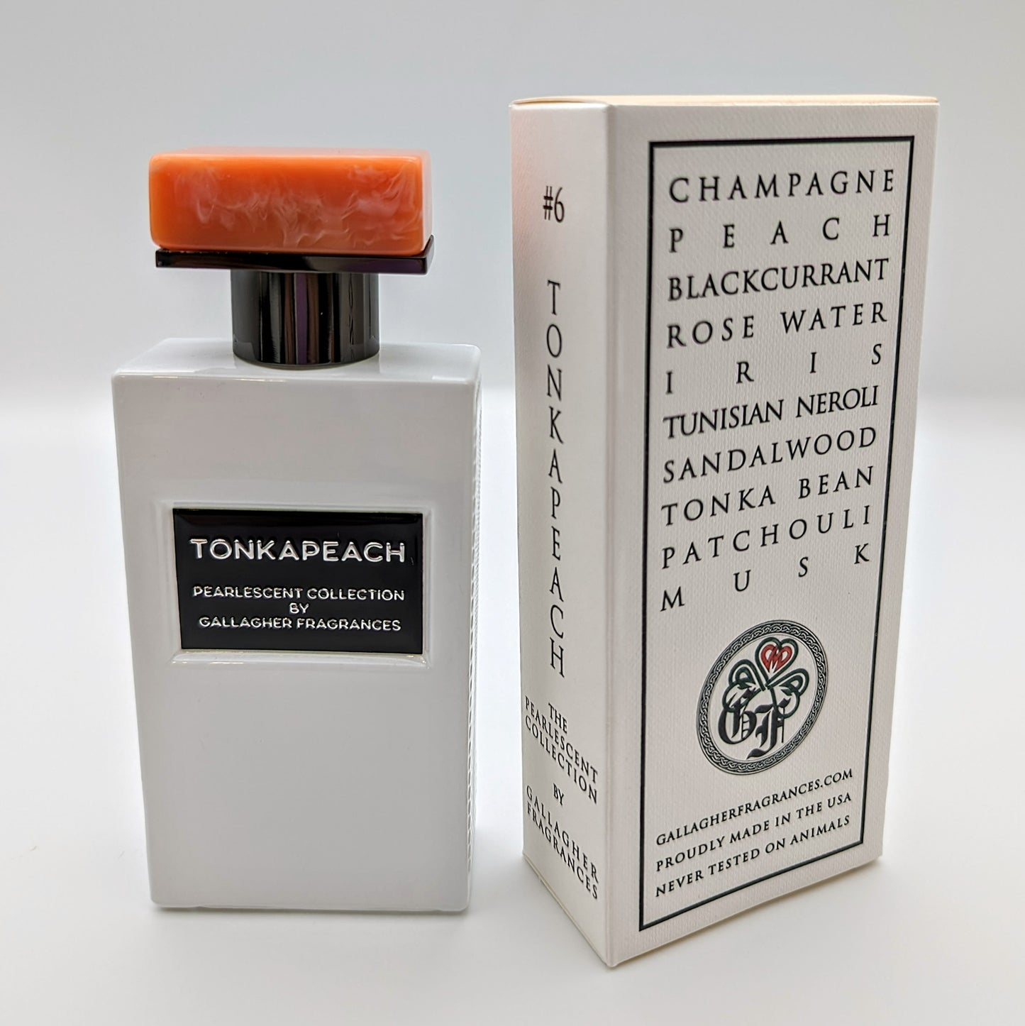 Tonkapeach- Champagne, Peach, Puff Pastry, Tonka Bean, Patchouli, Musk