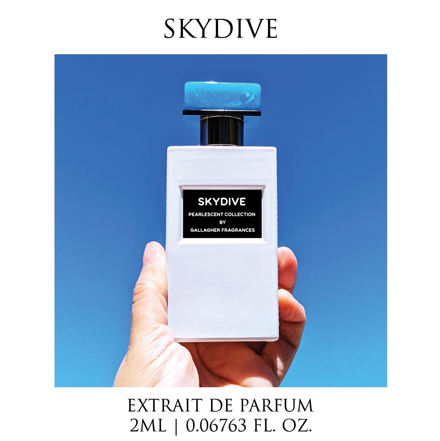 Skydive – Fresh Air, Green Apple, Tulip Blossoms, Pink Sugar, Sea Mist, and Vetiver