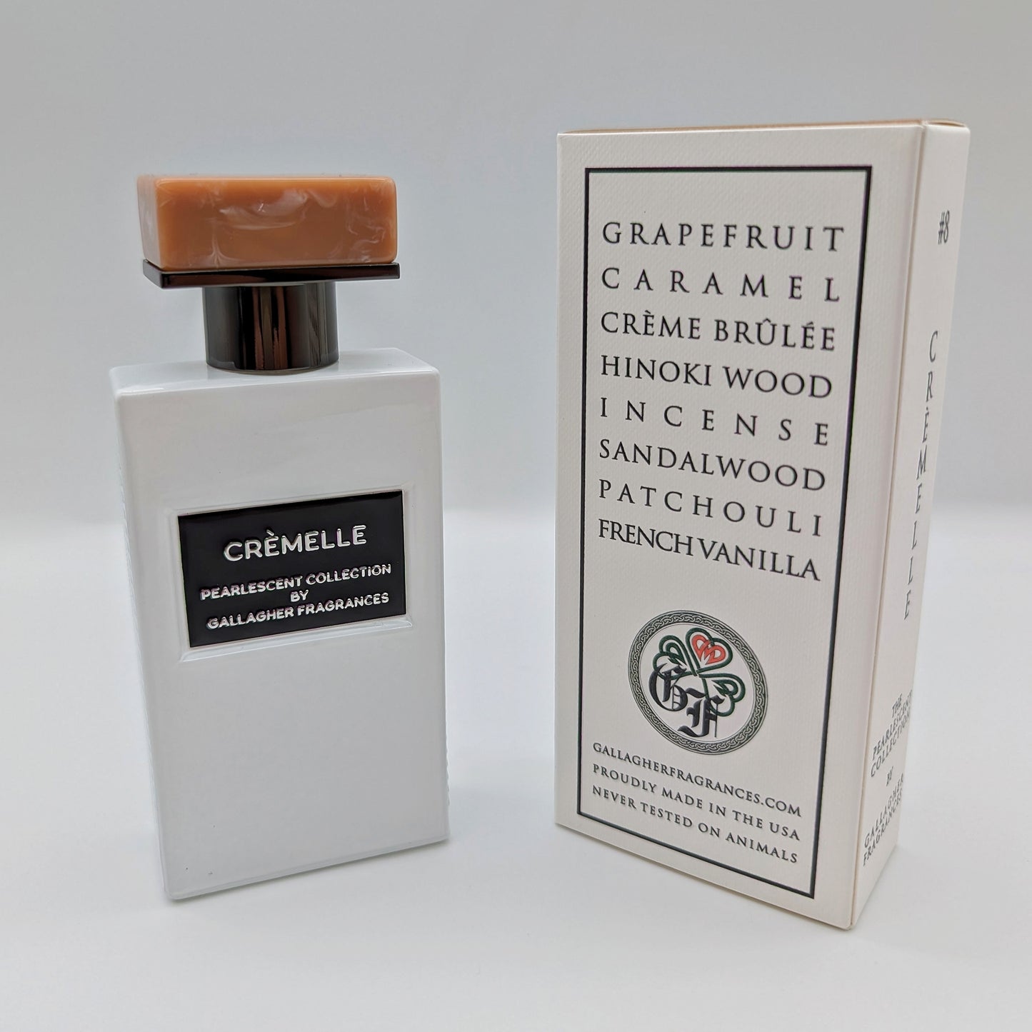 Crèmelle- Bergamot, Crème Brûlée, Caramel, Hinoki Wood, French Vanilla