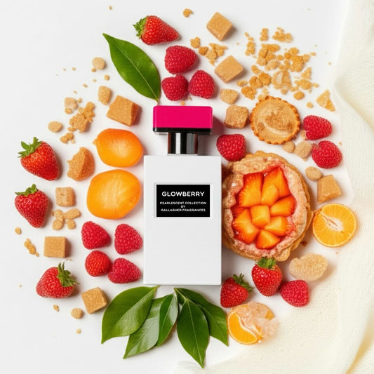 Glowberry - Mandarin, Apricot, Raspberry, Strawberry Tart, Raw Sugar, Magnolia, Spring Leaves, Cashmere
