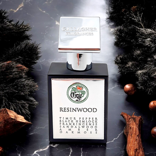 Resinwood- Timur Pepper, Black Hemlock, Sandalwood, Amber, Oakmoss