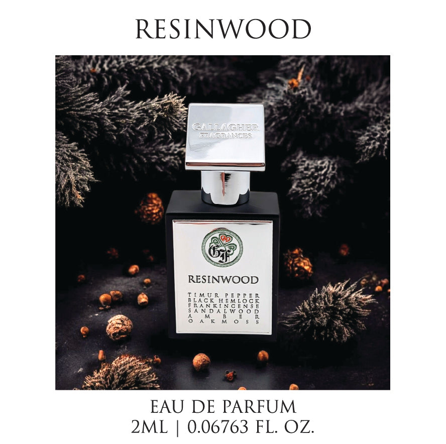 Resinwood- Timur Pepper, Black Hemlock, Sandalwood, Amber, Oakmoss
