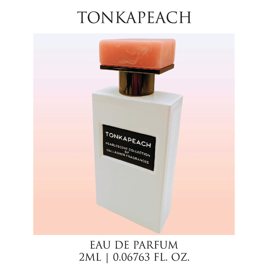 Tonkapeach- Champagne, Peach, Puff Pastry, Tonka Bean, Patchouli, Musk